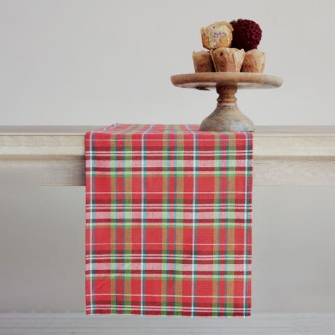 Artisan Plaid Cotton Table Runner