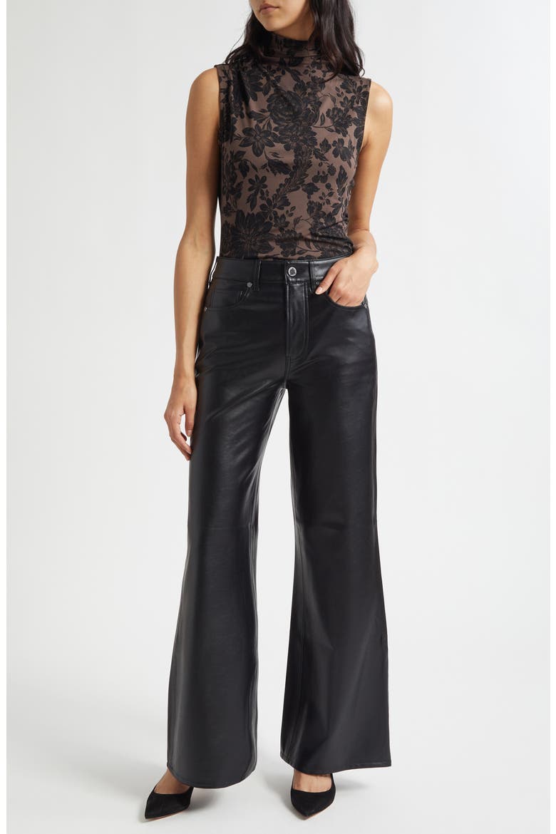 Mylie Sleeveless Turtleneck Top, Alternate, color, DARK LICHEN BLACK