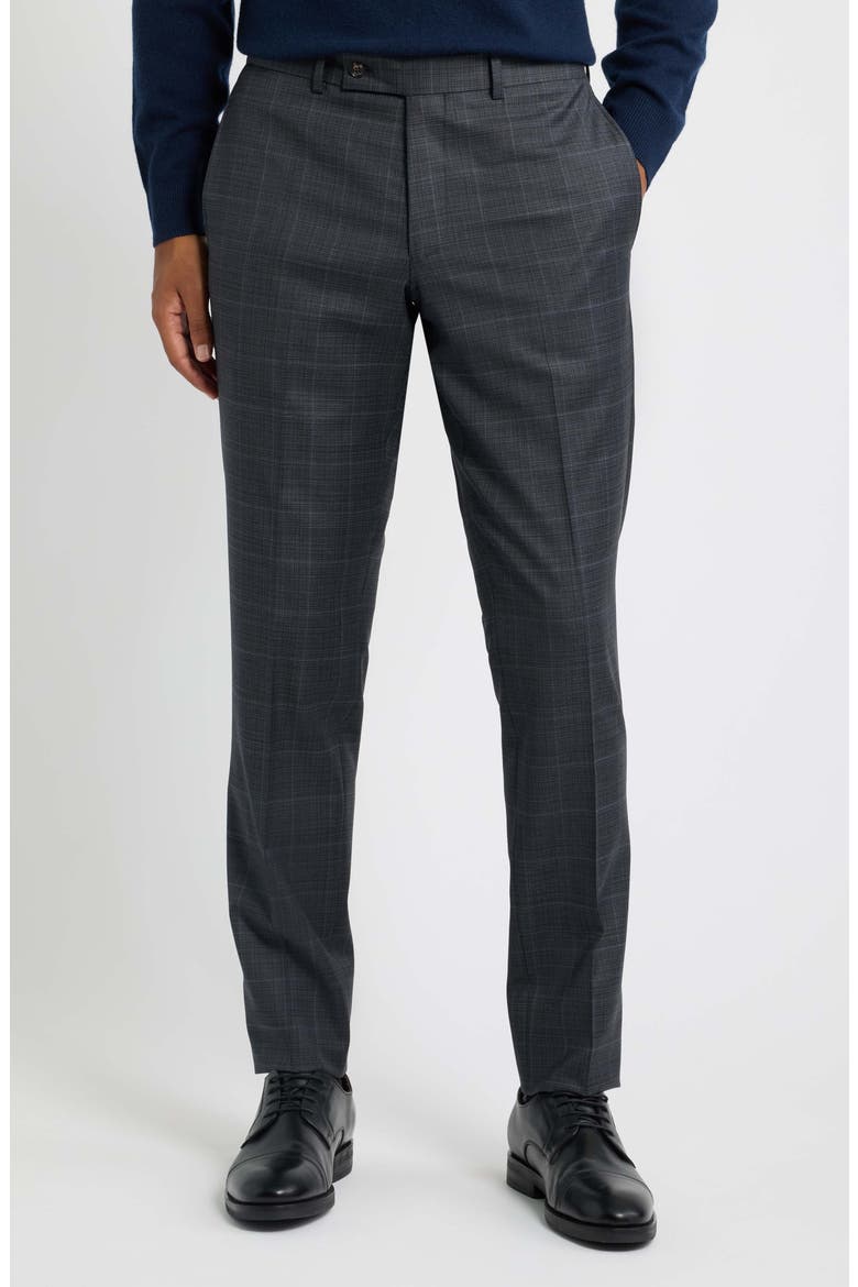 Esprit Tonal Plaid Wool Suit, Alternate, color, GREY