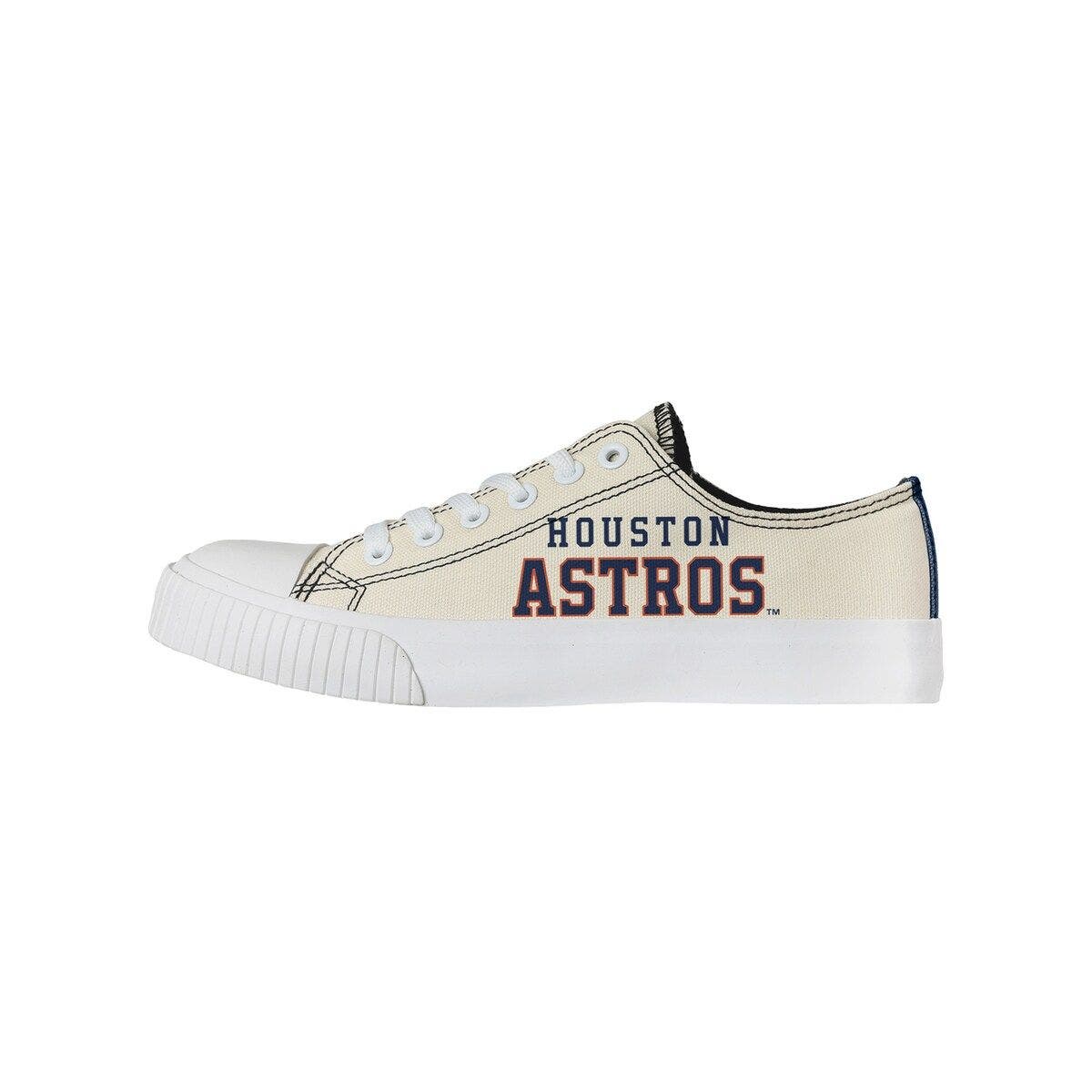 FOCO Women's FOCO Cream Houston Astros Low Top Canvas Shoes, Main, color, 