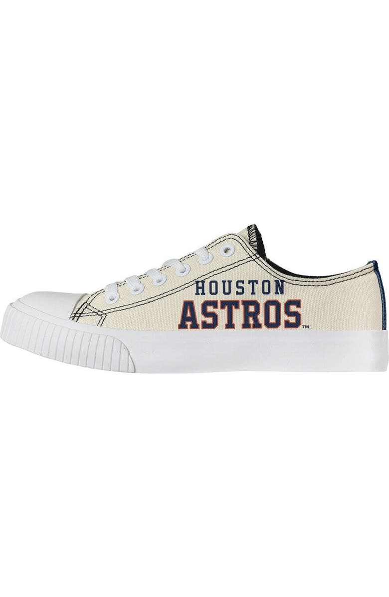 FOCO Women's FOCO Cream Houston Astros Low Top Canvas Shoes, Main, color,