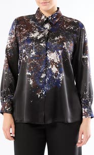 Marina Rinaldi Print Silk Shirt