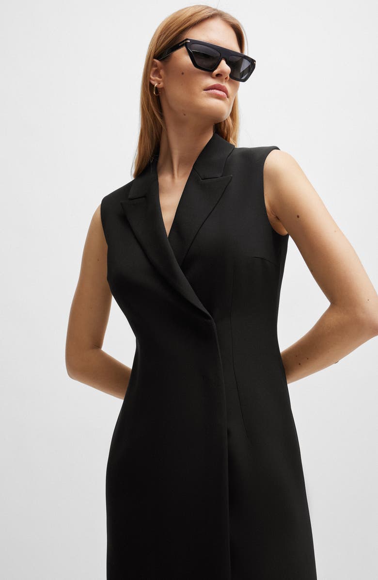BOSS Dekava Blazer Dress, Alternate, color, Black
