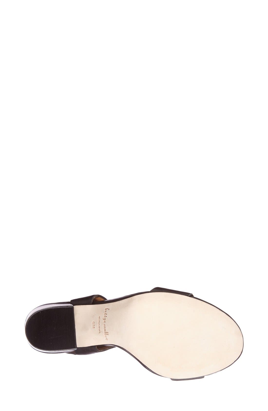 'Wilton' Leather Ankle Strap Sandal, Alternate, color, BLACK