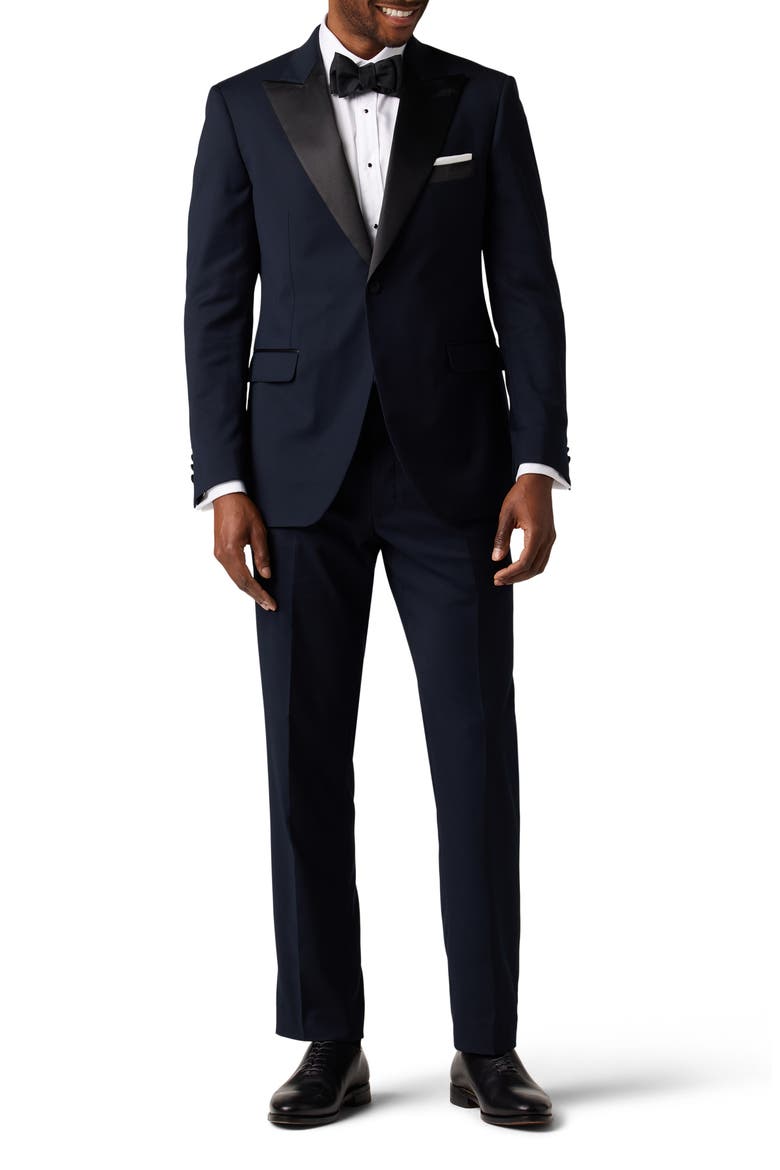 Performance Tailored Fit Tuxedo, Main, color, EVENING NAVY