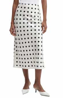 Love By Design Melanie Satin Midi Skirt