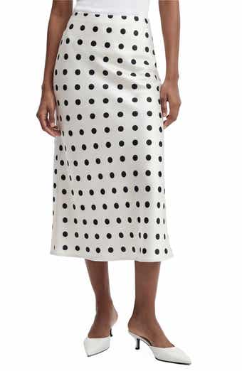 Love By Design Melanie Satin Midi Skirt