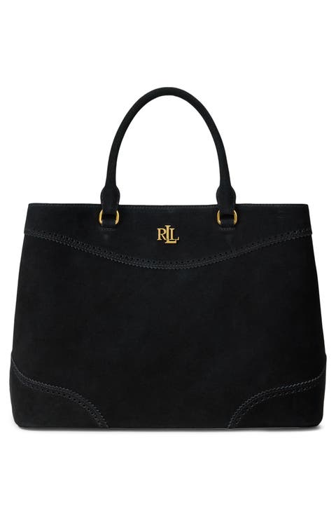 Marcy 36 Perforated Suede Satchel