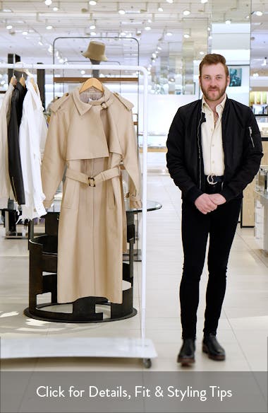 【海外限定】REISSコート☆Petite August Longline Mac Coat, Bl Reiss August Trench Coat | Nordstrom