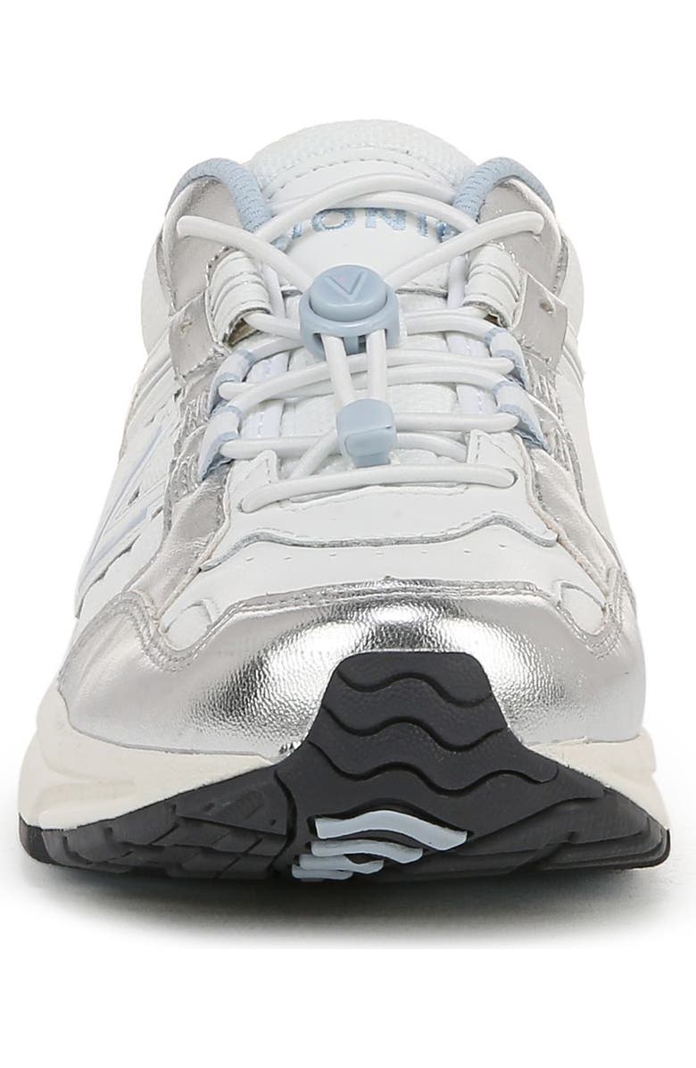 Vionic 23Walk Mule Sneaker, Alternate, color, White/ Silver