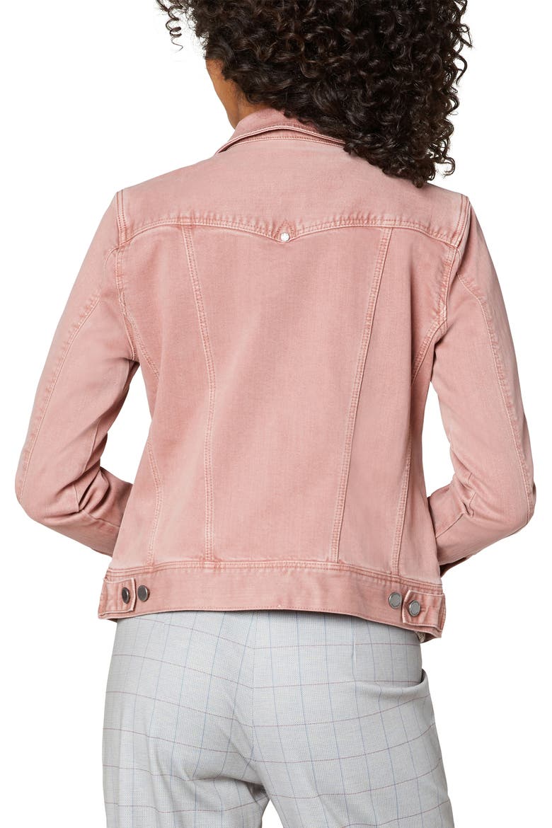 Seamed Stretch Twill Jacket, Alternate, color, MAUVE BLUSH