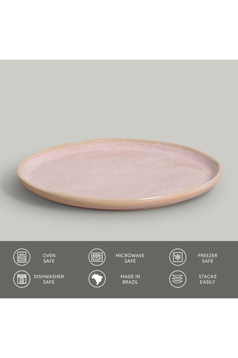 Dessert Plate Set of 6, Alternate, color, Litchi