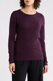 Eileen Fisher Stretch Organic Cotton Blend T-Shirt