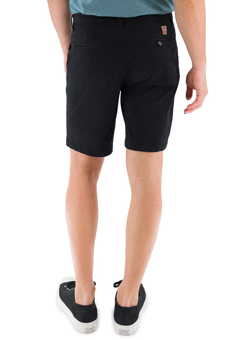 9-Inch Performance Stretch Chino Shorts, Alternate, color, BLACK