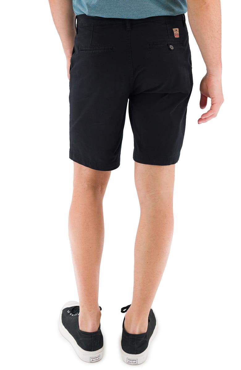 Devil-Dog Dungarees 9-Inch Performance Stretch Chino Shorts, Alternate, color, Black