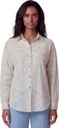 Lords of Harlech Crochet Paisley Womens Linen Shirt