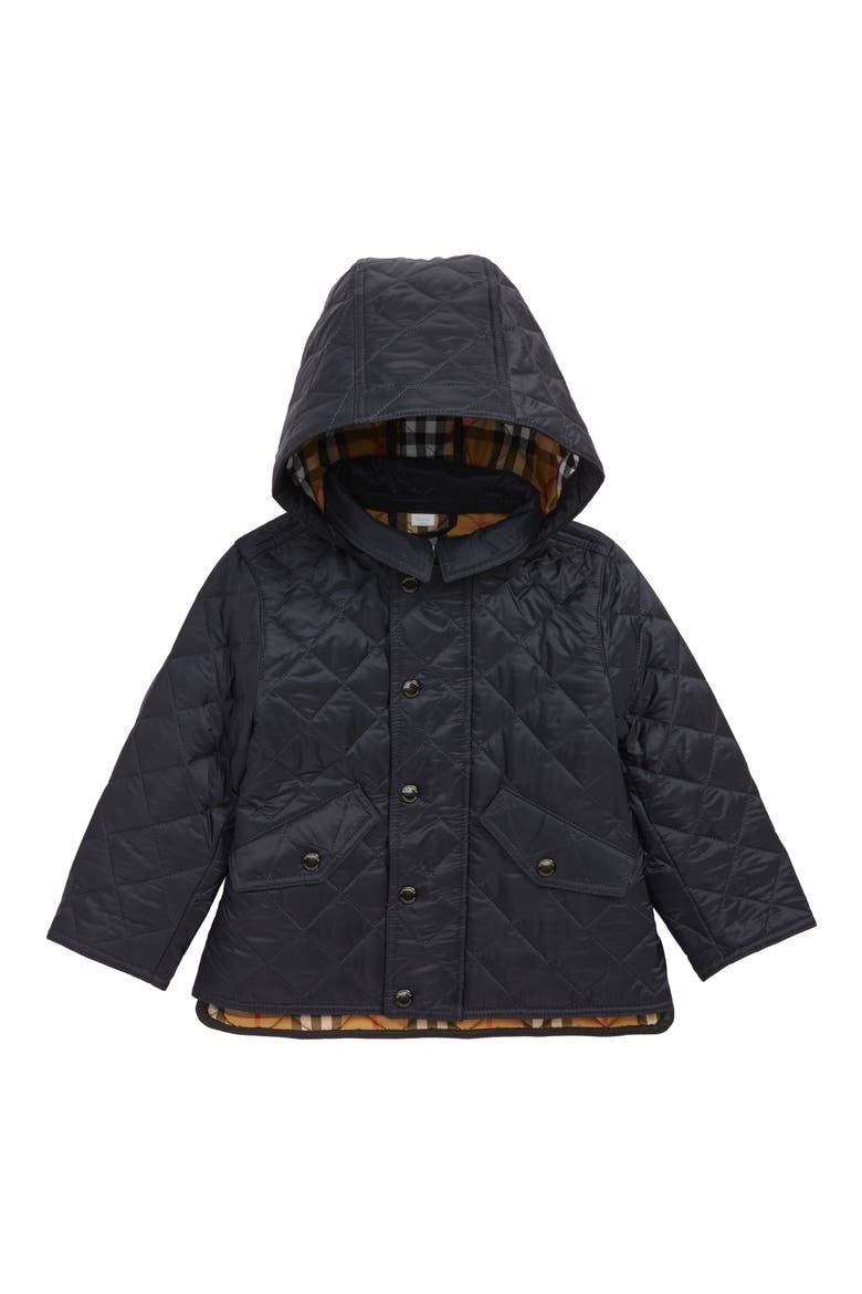 Ilana Quilted Water Repellent Jacket, Main, color, BRIGHT NAVY