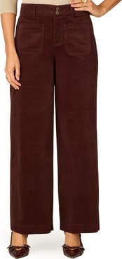 Wit & Wisdom Emma Wide Leg Corduroy Pants
