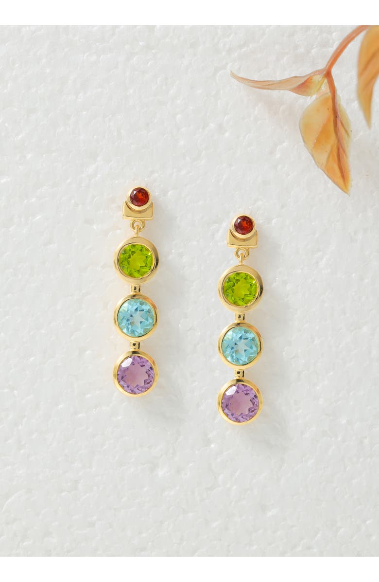 YS GEMS Gemstone Drop Earrings, Alternate, color, Green