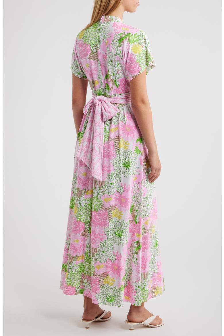 Keenan Floral Print Maxi Dress, Alternate, color, RESORT WHITE