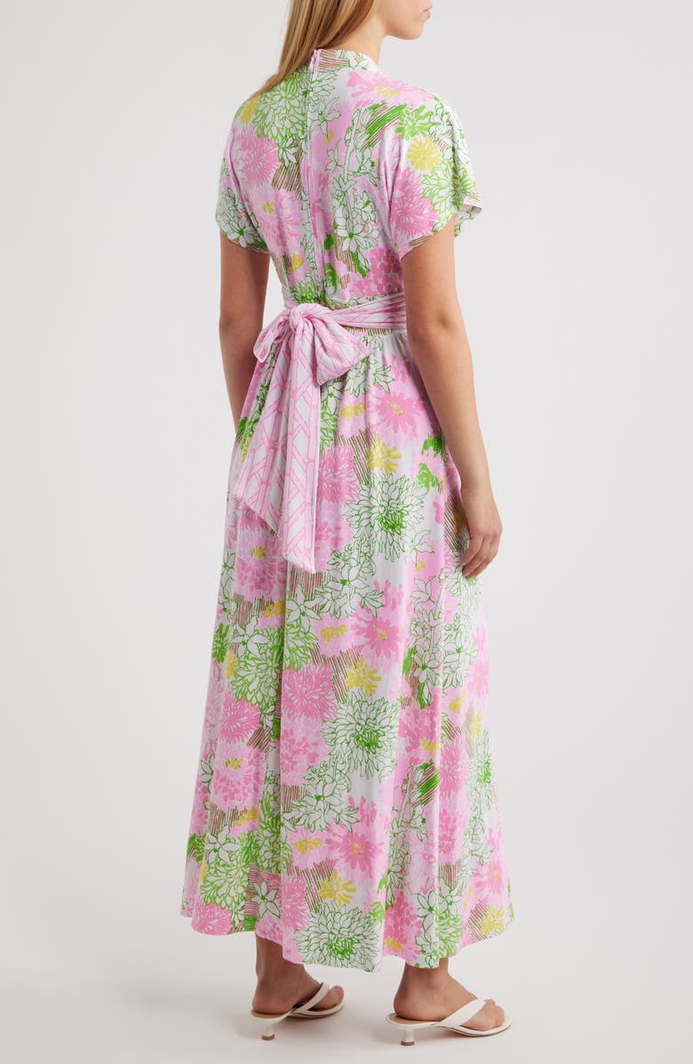 Lilly Pulitzer<sup>®</sup> Keenan Floral Print Maxi Dress, Alternate, color, Resort White