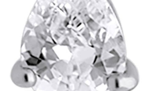 V.bellan Aria Cubic Zirconia Drop Earrings In Silver