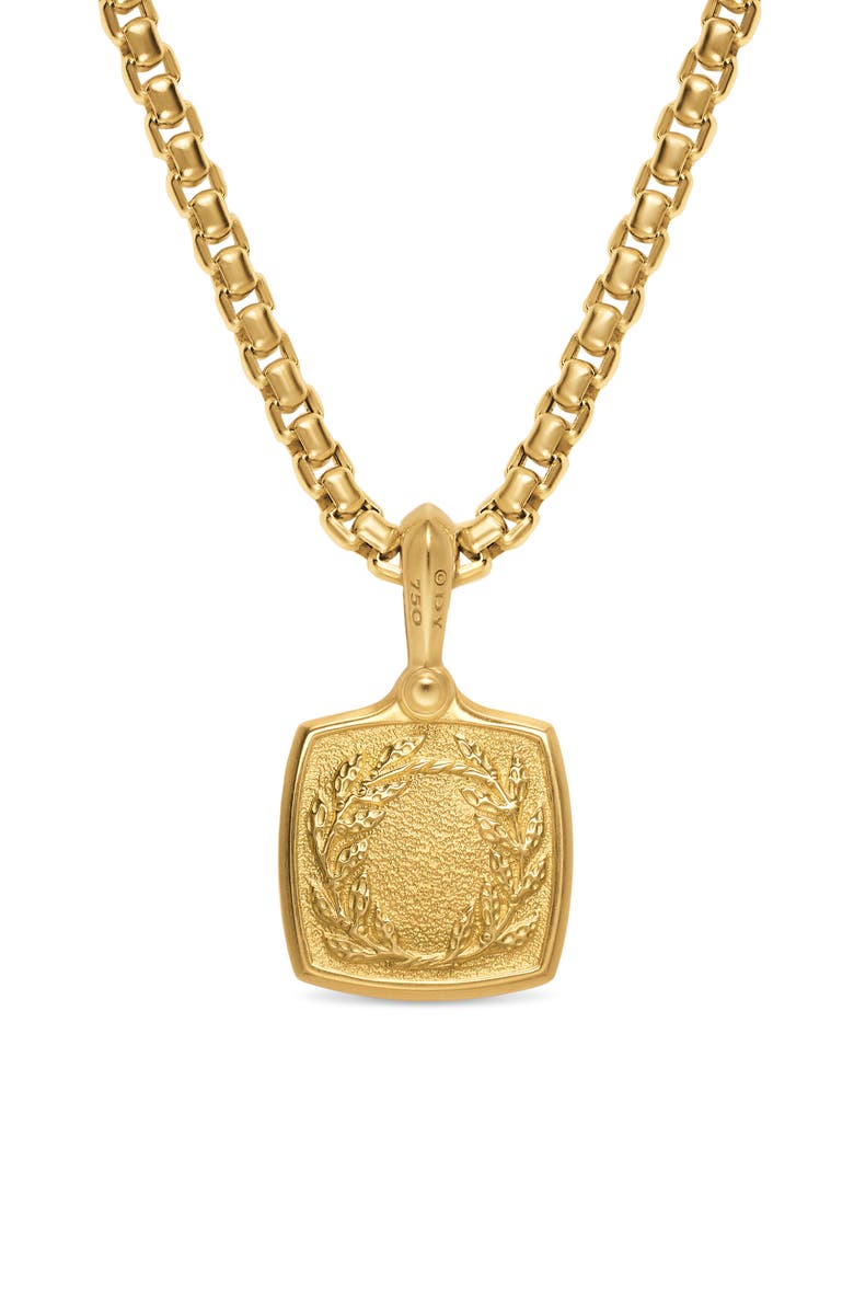 David Yurman Petrvs Horse Amulet in 18K Yellow Gold, 15.8mm, Alternate, color, Gold