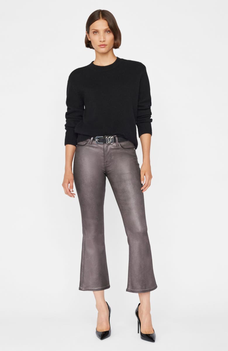 FRAME Le Crop Mini Boot Jeans, Alternate, color, Mahogany