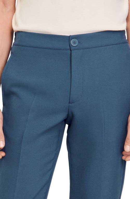 Sandro Jersey Trousers In Thunderstorm Blue