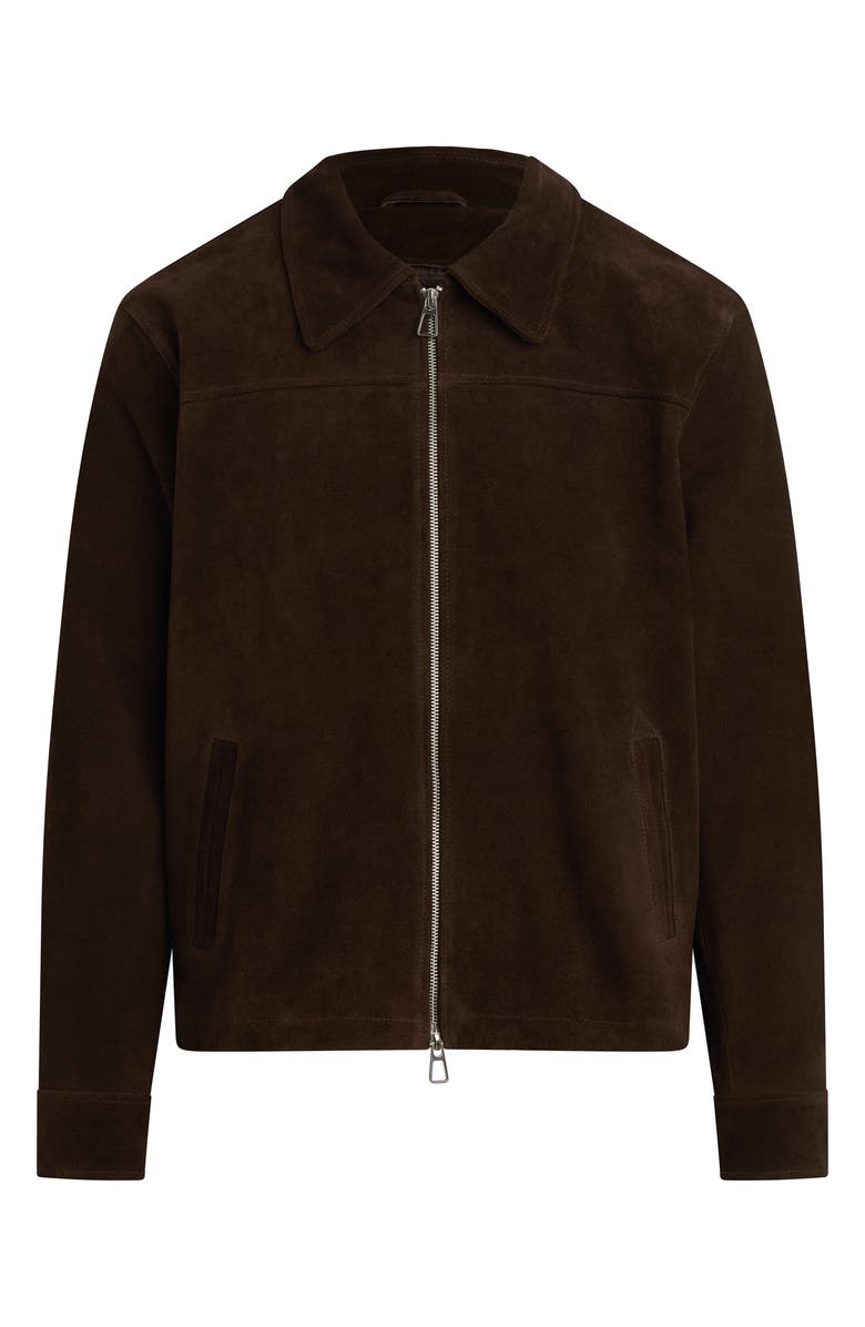 Joe's Suede Zip Jacket, Alternate, color, Wren