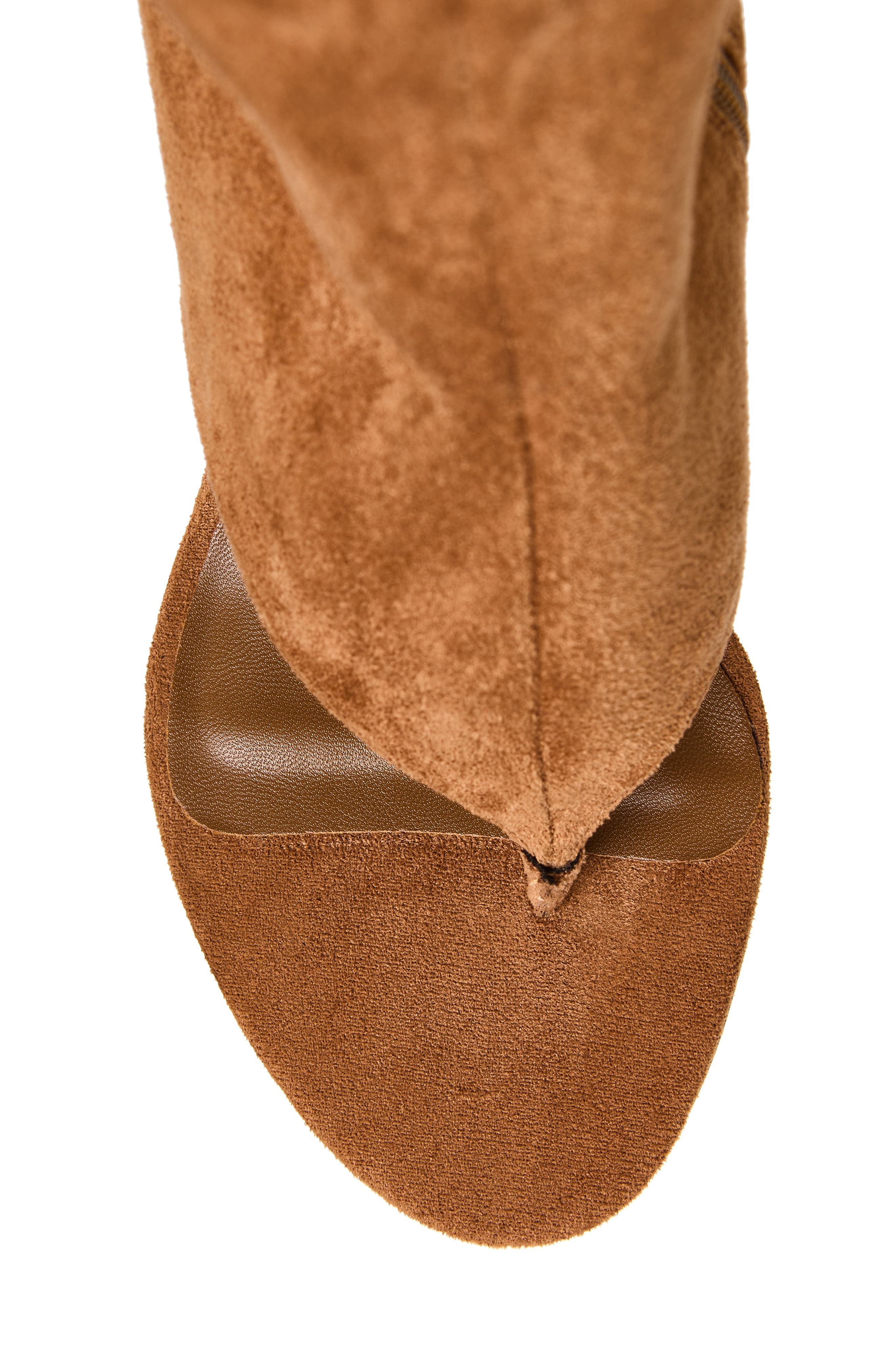 What's-Up Knee High Sculpted Wedge Sandal Boot, Alternate, color, TAN SUEDE