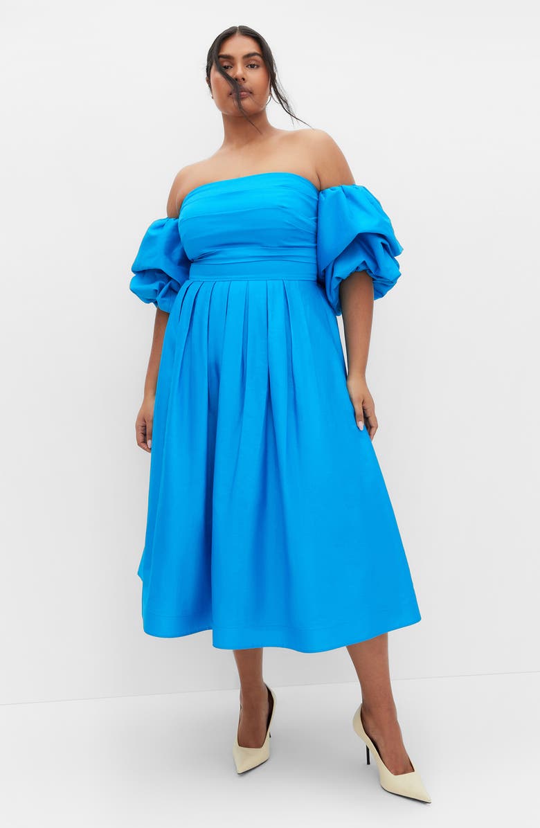 City Chic Rosalee Midi Dress, Alternate, color,