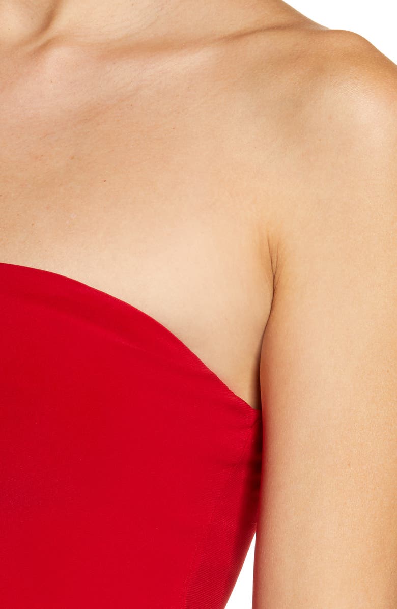 Norma Kamali Strapless Babydoll One-Piece Swimsuit, Alternate, color, 