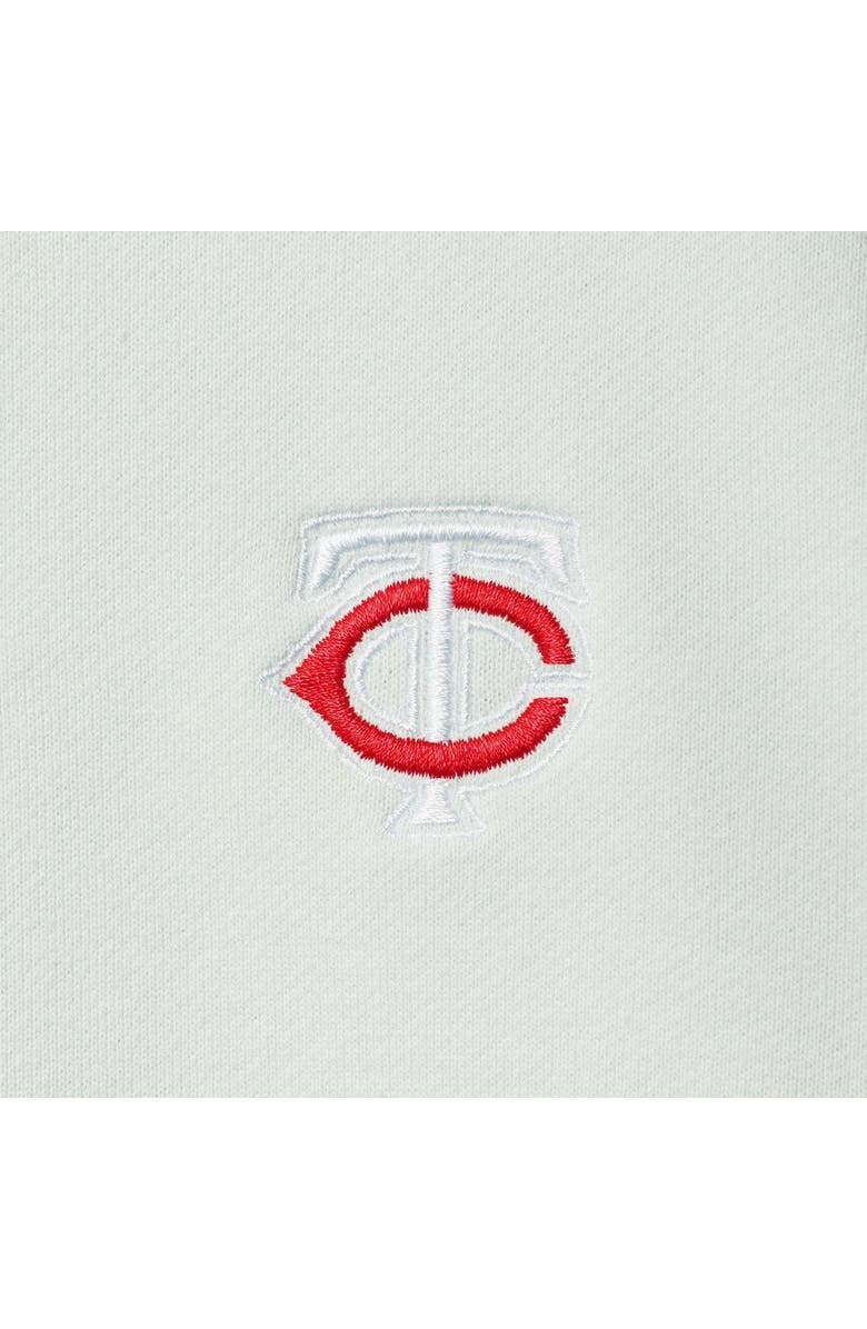 THE WILD COLLECTIVE Women's The Wild Collective Light Blue Minnesota Twins Two-Hit Quarter-Zip Pullover Top, Alternate, color, Light Blue