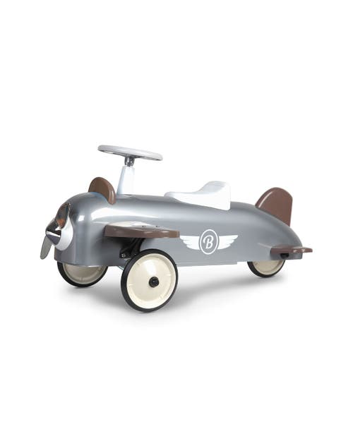 Baghera Speedster Plane Ride-On in Glossy Metallic Silver 