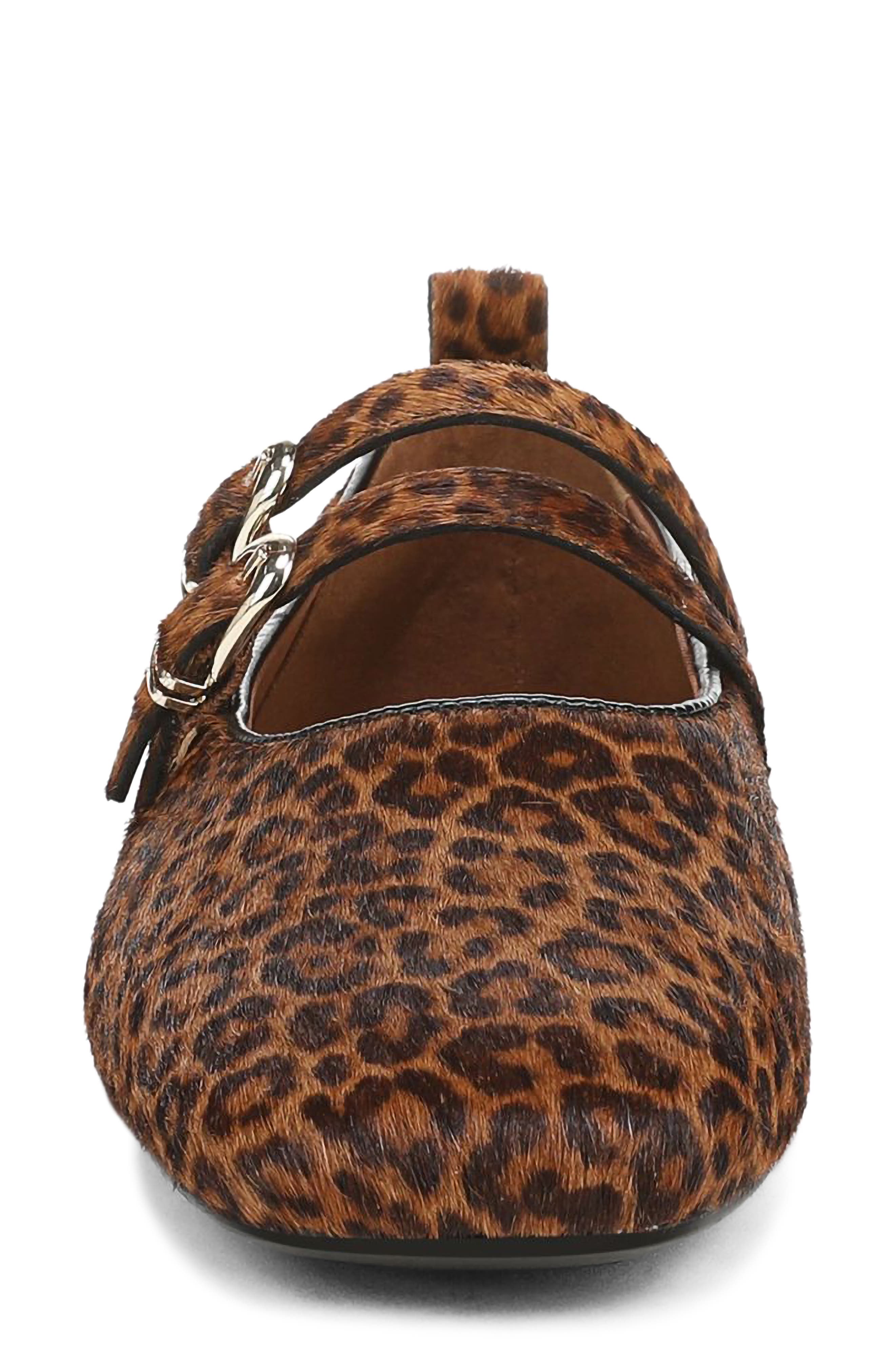 Dawn Genuine Calf Hair Mary Jane Flat, Alternate, color, CHESTNUT