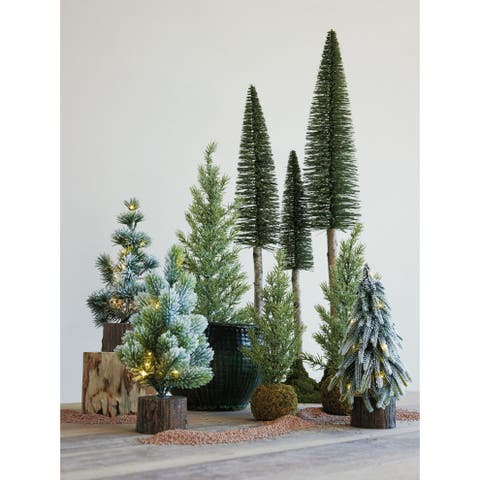 Birch Wood and Moss Base Tabletop Tree