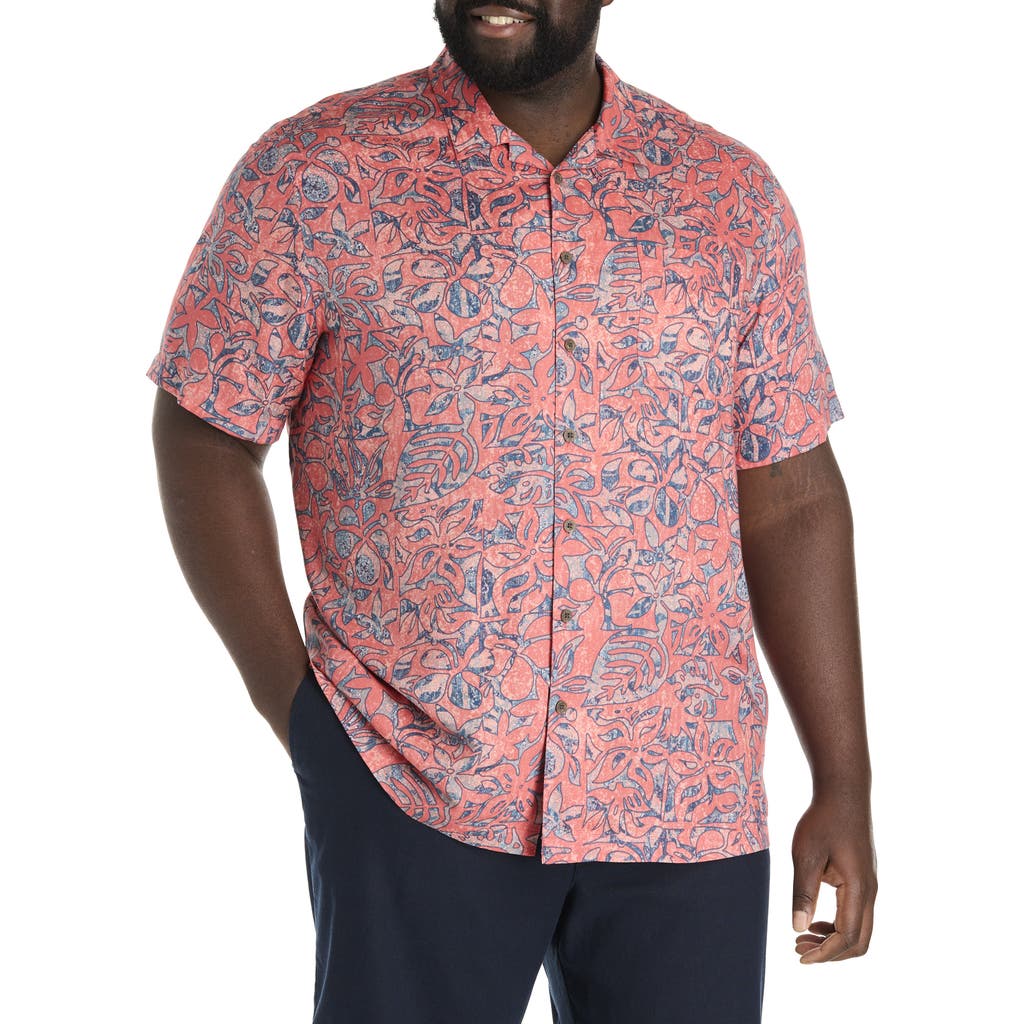 Oak Hill By Dxl Big & Tall Big Floral Sport Shirt