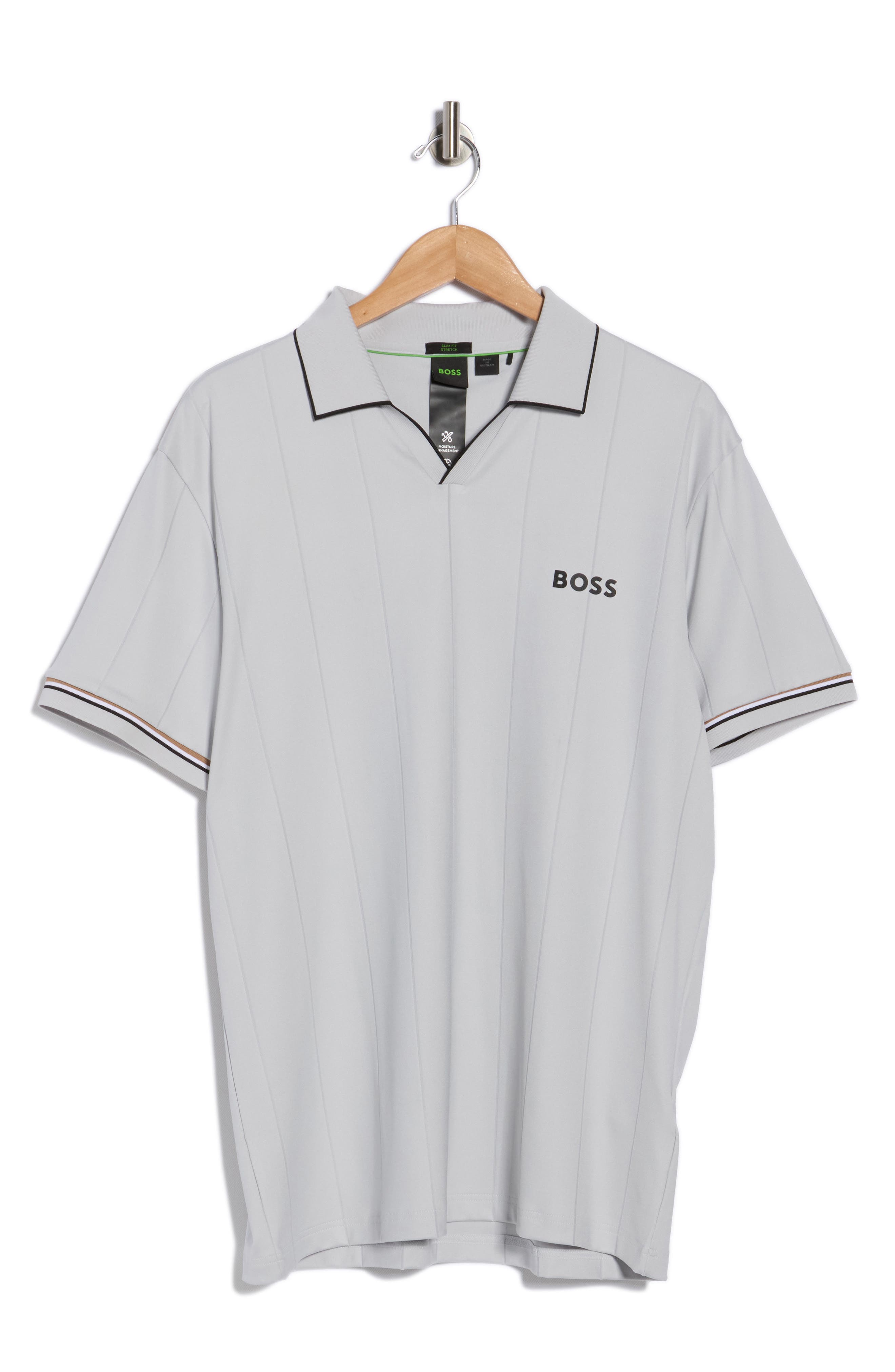 BOSS Palle Tipped Johnny Collar Knit Polo