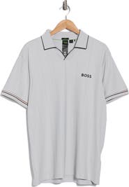 BOSS Palle Tipped Johnny Collar Knit Polo