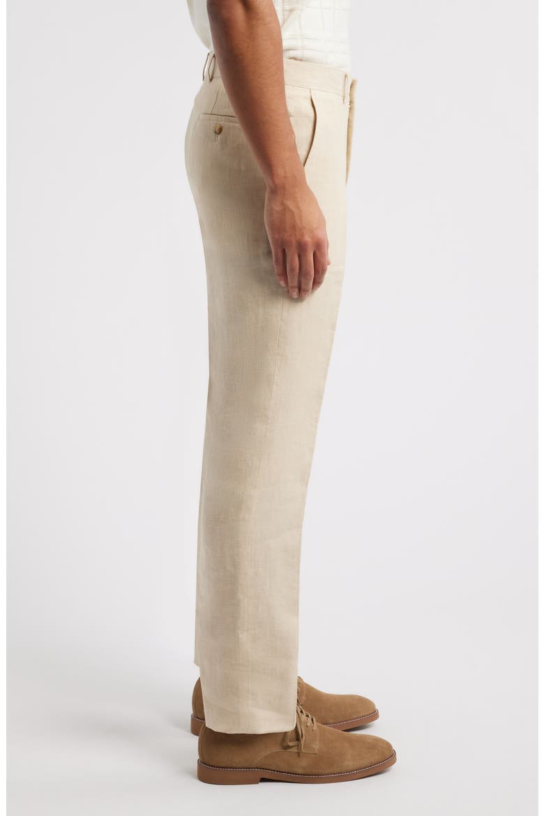 Henrik Trim Fit Italian Linen Suit Separate Pants, Alternate, color, TAN DESERT