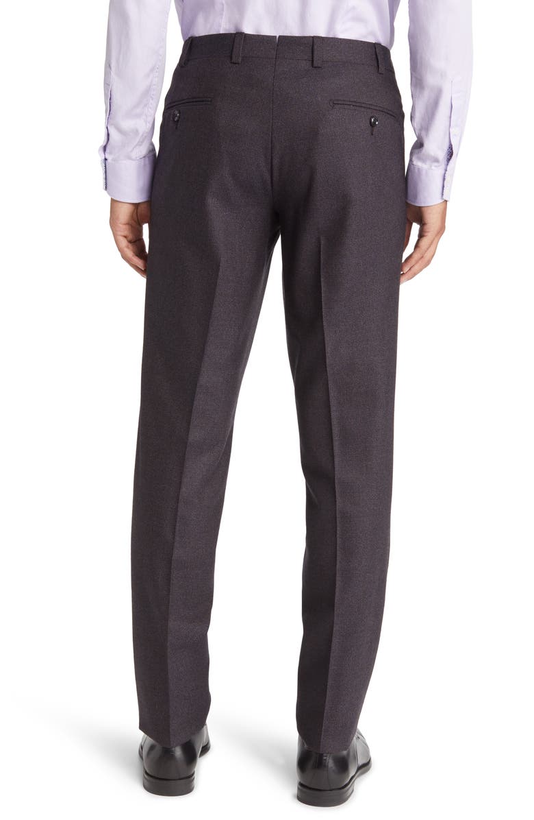 Ted Baker London Men's Jerome Trim Fit Microcheck Wool Pants, Alternate, color,