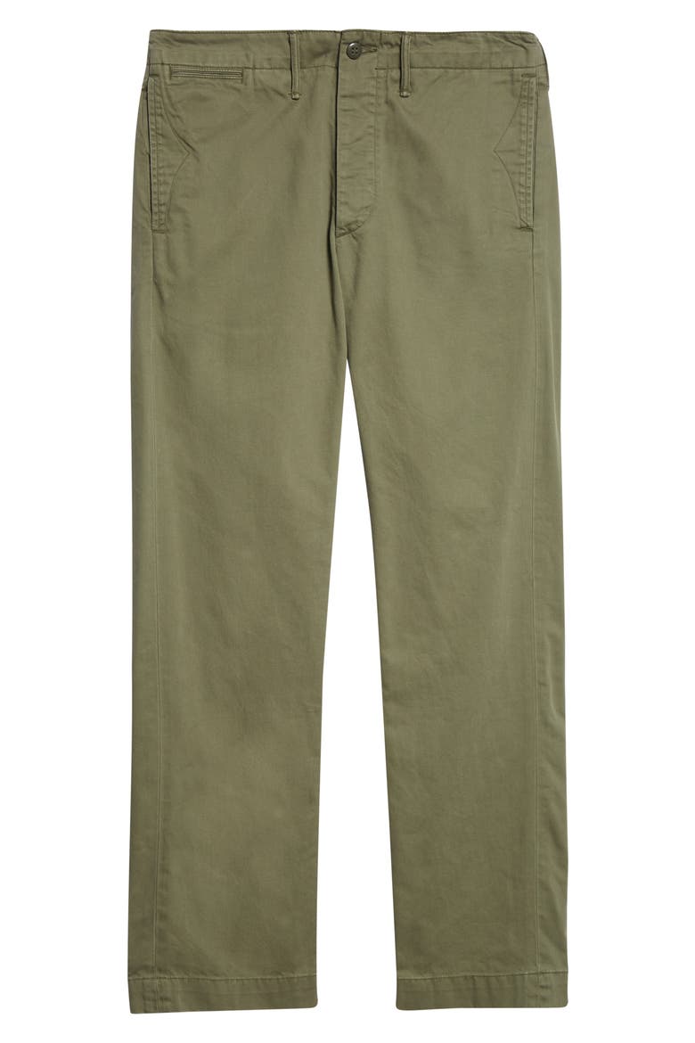 Officer Cotton Twill Chinos, Alternate, color, OLIVE