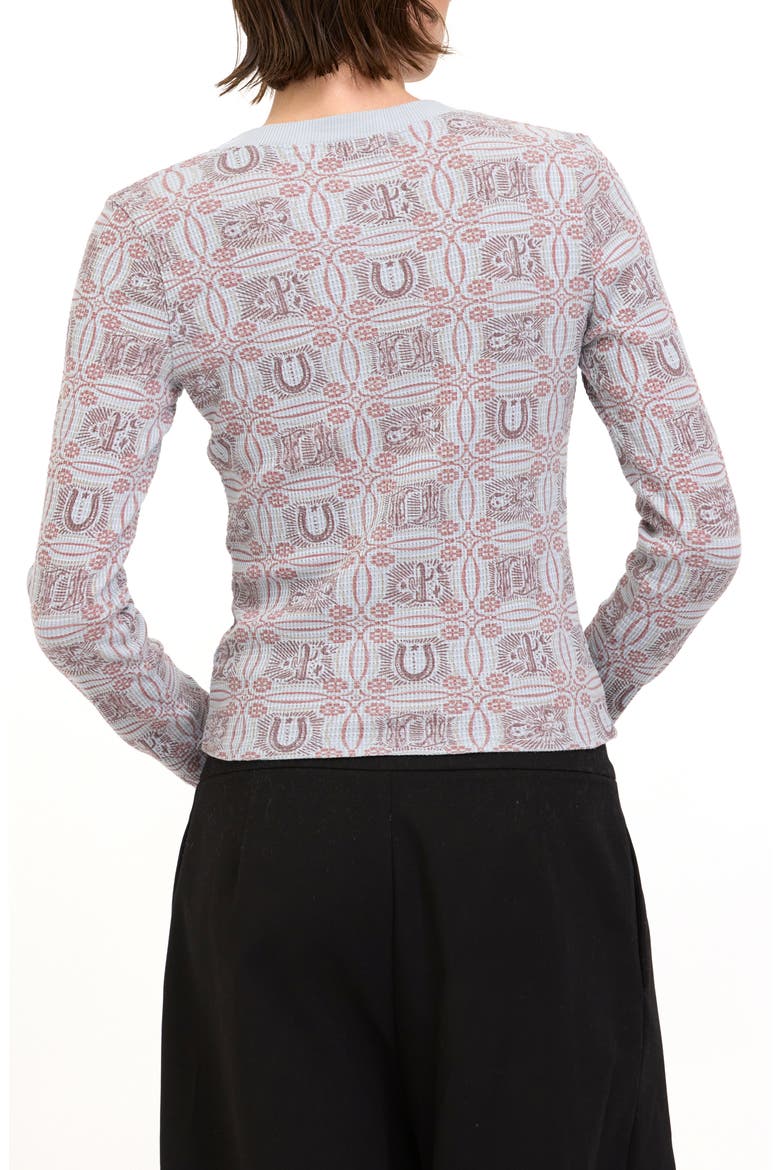 Western Graphic Long Sleeve Thermal T-Shirt, Alternate, color, SMOKEY BLUE