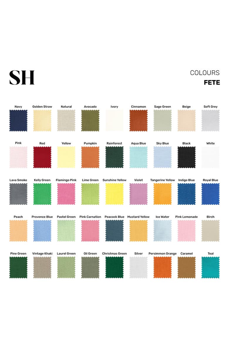 Solino Home Linen Table Throw - Fete, Alternate, color, Black