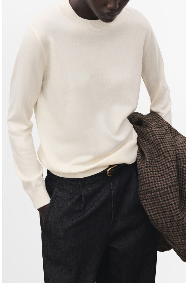 Crewneck Sweater, Main, color, ECRU