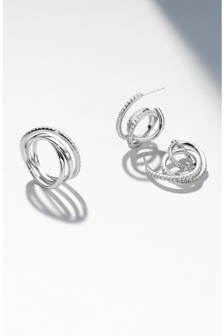 Earrings Spirale, Alternate, color, Sterling Silver