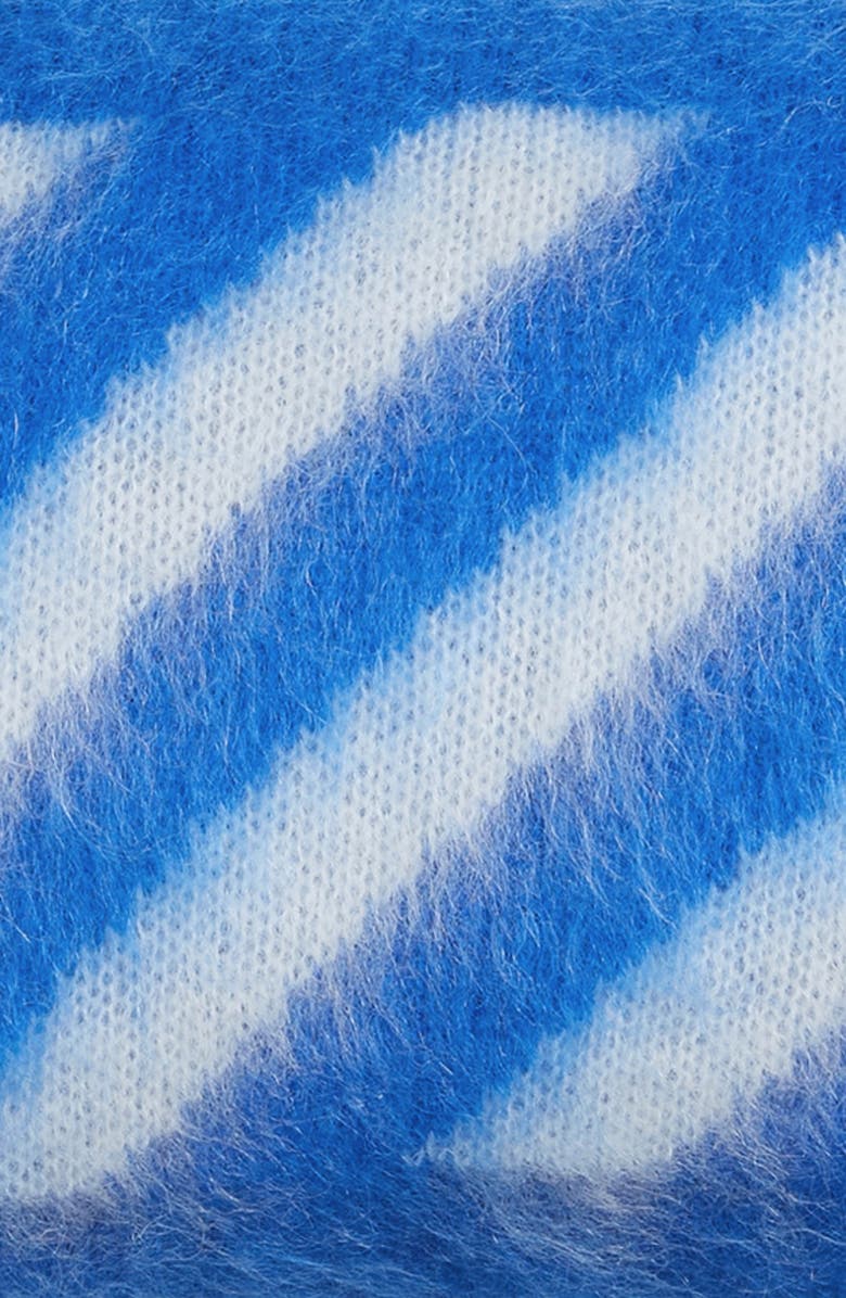 Off-White Diagonal Brushed Boudoir Pillow, Alternate, color, 