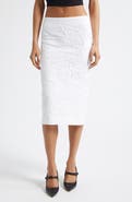 Shushu/Tong Crinkled Cotton Blend Midi Skirt