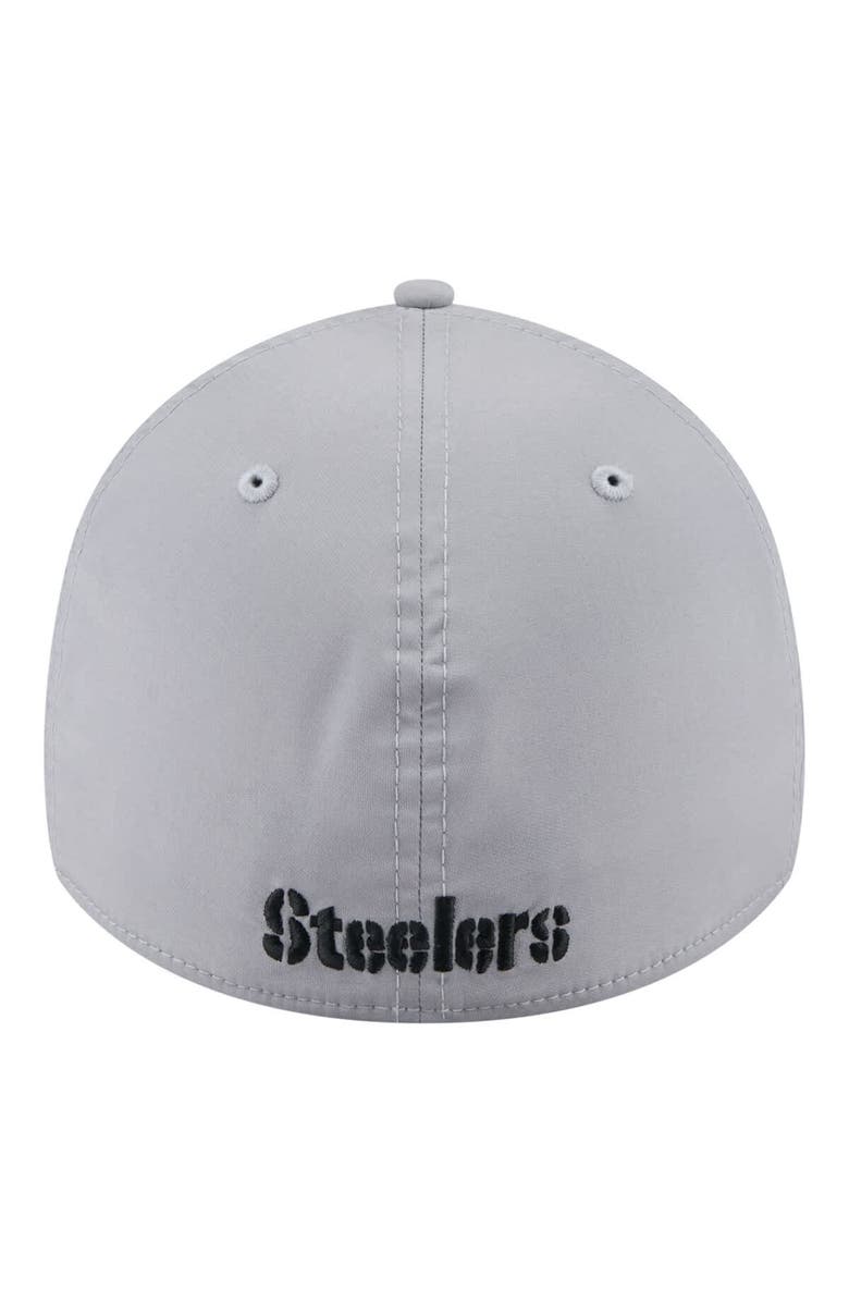 New Era Men's New Era  Gray Pittsburgh Steelers Perforated 39THIRTY Flex Hat, Alternate, color, Gray